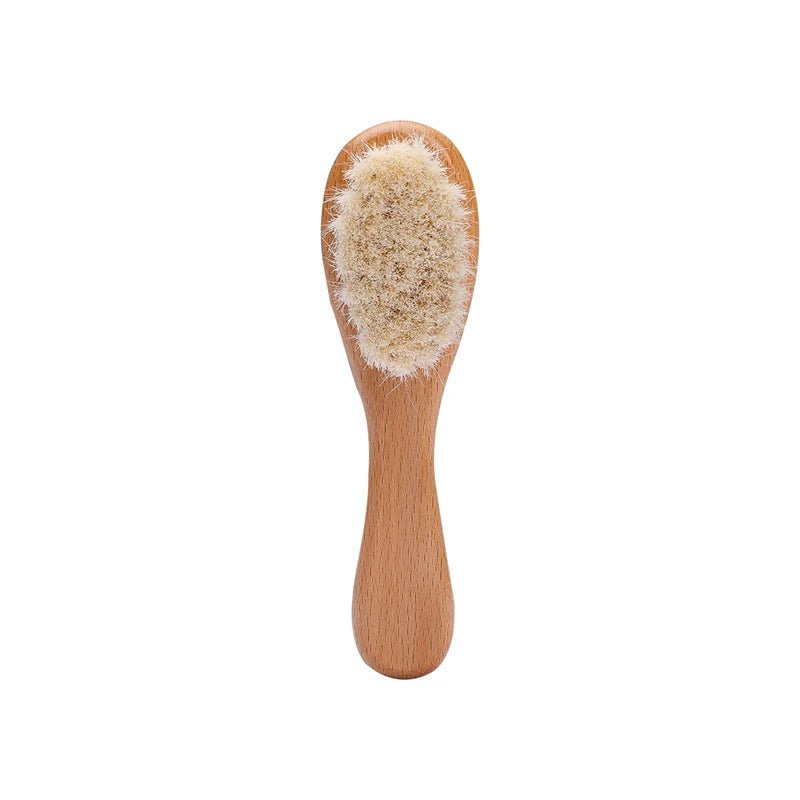 Kit Baby Escova e Pente de Madeira Natural - Brinquedo Montessori #Product_type# - Desenvolvimento infantil