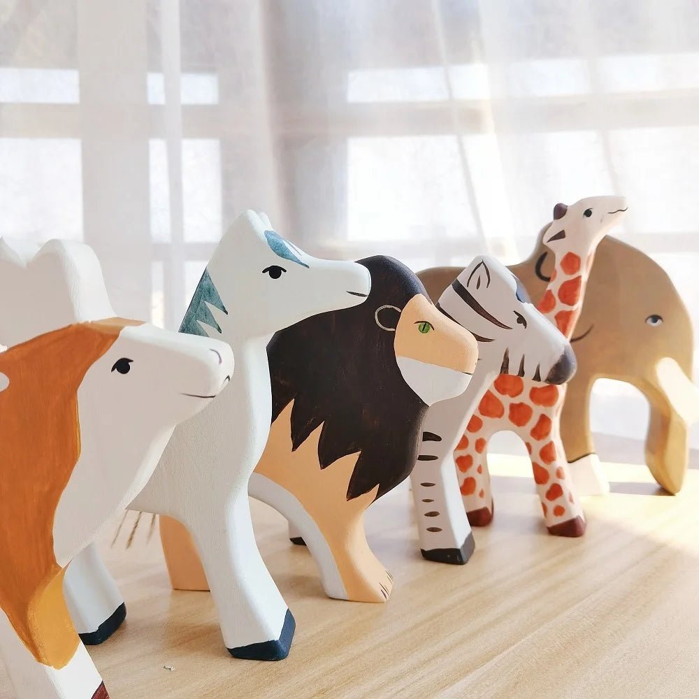 Animais Artesanais de Madeira - Brinquedo Montessori #Product_type# - Desenvolvimento infantil