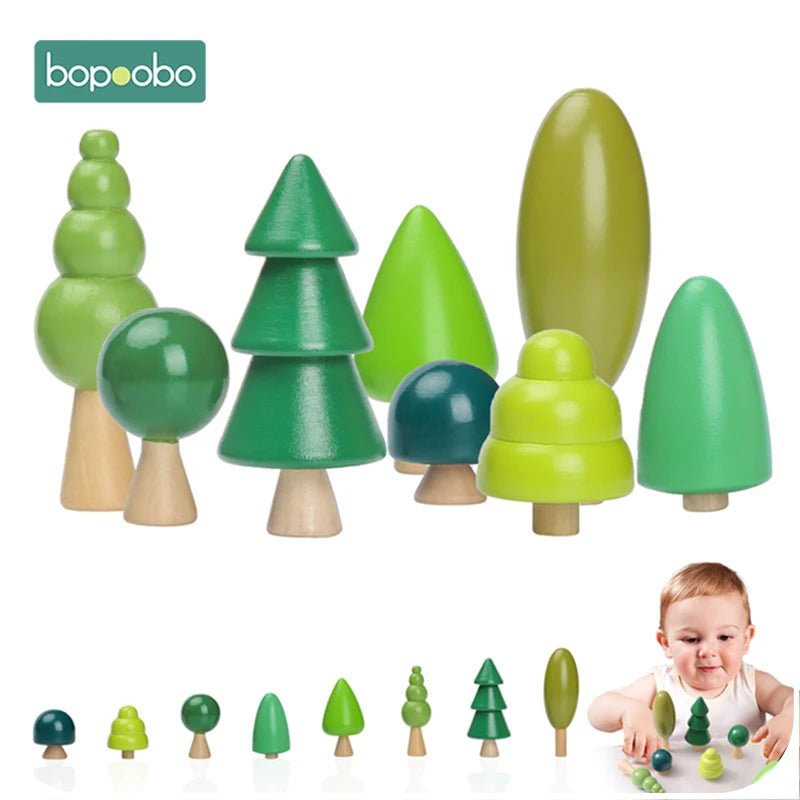 Blocos em Madeira - Arvore - Brinquedo Montessori #Product_type# - Desenvolvimento infantil