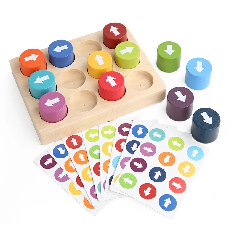 Jogo de Direção e Cores - Brinquedo Montessori #Product_type# - Desenvolvimento infantil