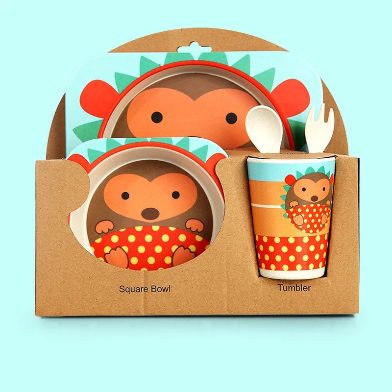 Kit Refeição de Bambu Natural - Brinquedo Montessori #Product_type# - Desenvolvimento infantil