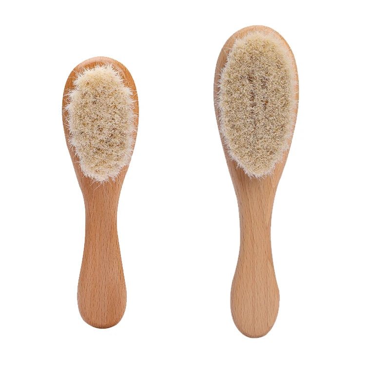 Kit Baby Escova e Pente de Madeira Natural - Brinquedo Montessori #Product_type# - Desenvolvimento infantil