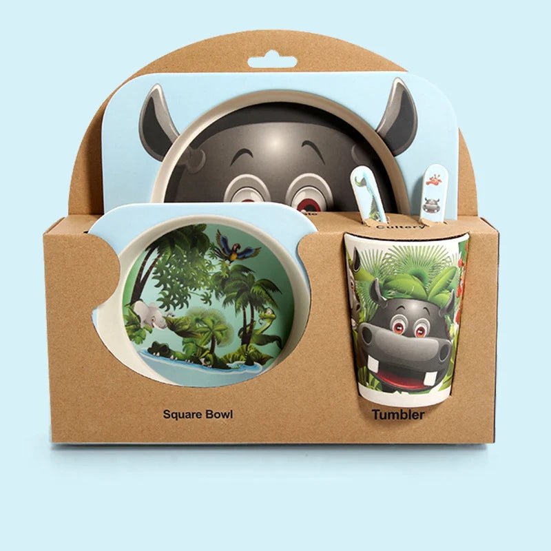 Kit Refeição de Bambu Natural - Brinquedo Montessori #Product_type# - Desenvolvimento infantil