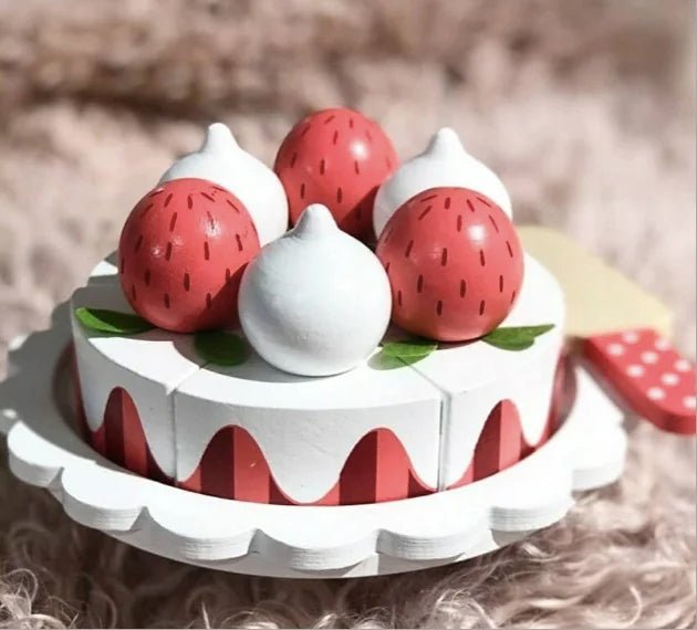 Brinquedo Bolo em Madeira - Brinquedo Montessori #Product_type# - Desenvolvimento infantil
