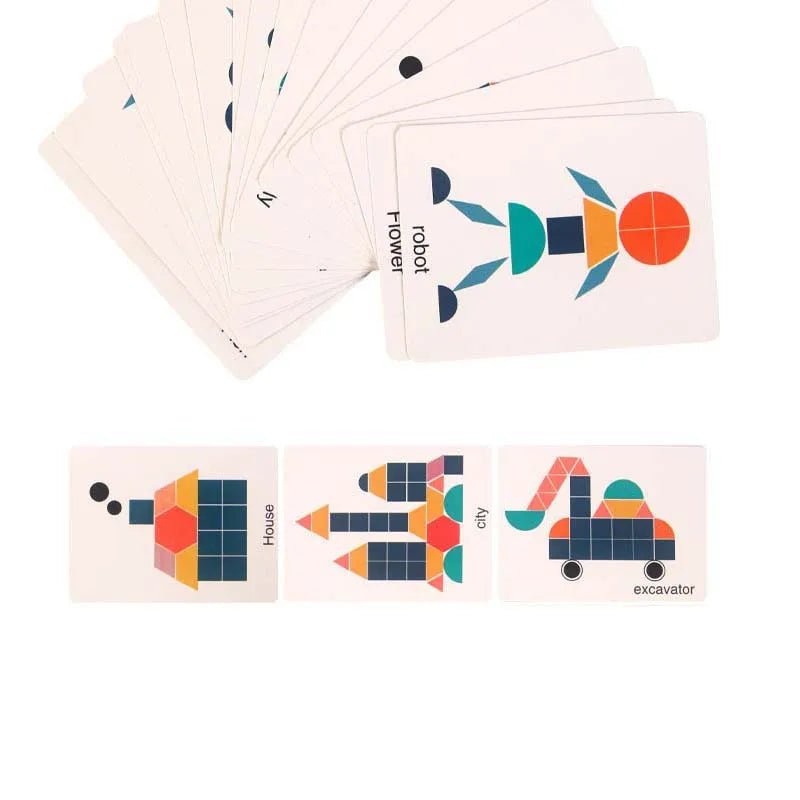Quebra - Cabeça Montessori 3D - 180 Peças - Brinquedo Montessori #Product_type# - Desenvolvimento infantil