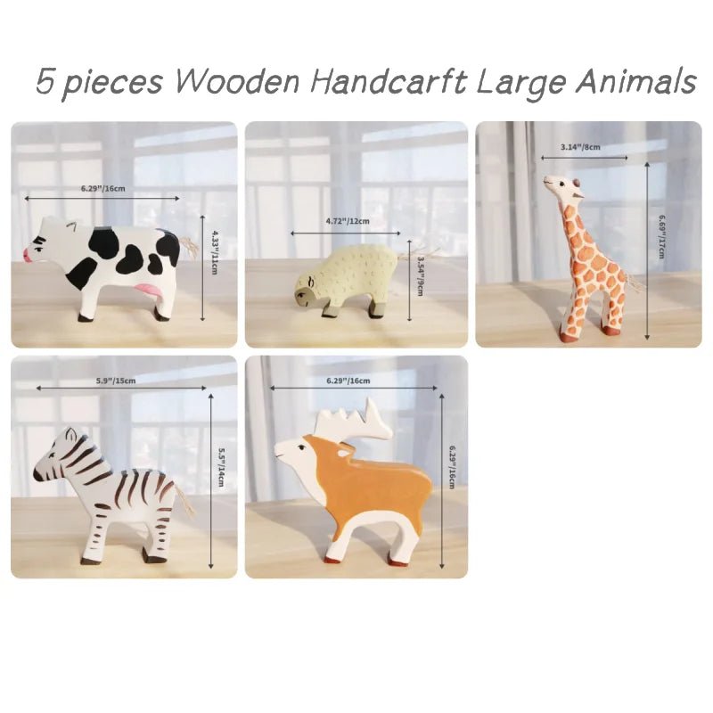 Animais Artesanais de Madeira - Brinquedo Montessori #Product_type# - Desenvolvimento infantil