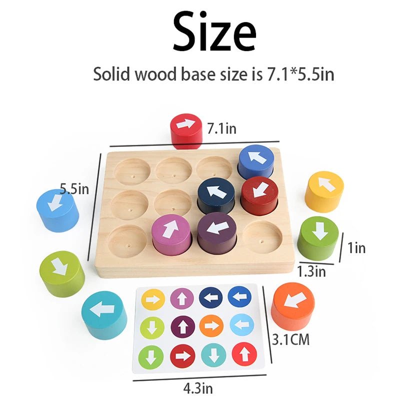 Jogo de Direção e Cores - Brinquedo Montessori #Product_type# - Desenvolvimento infantil