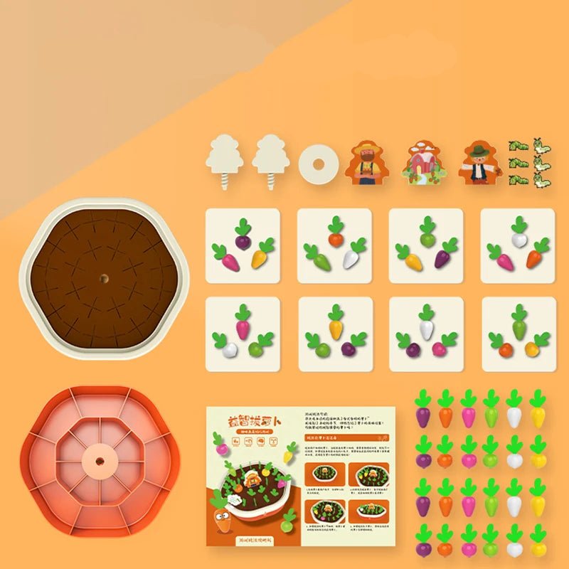 Jogo Montessori de Colheita - Brinquedo Montessori #Product_type# - Desenvolvimento infantil