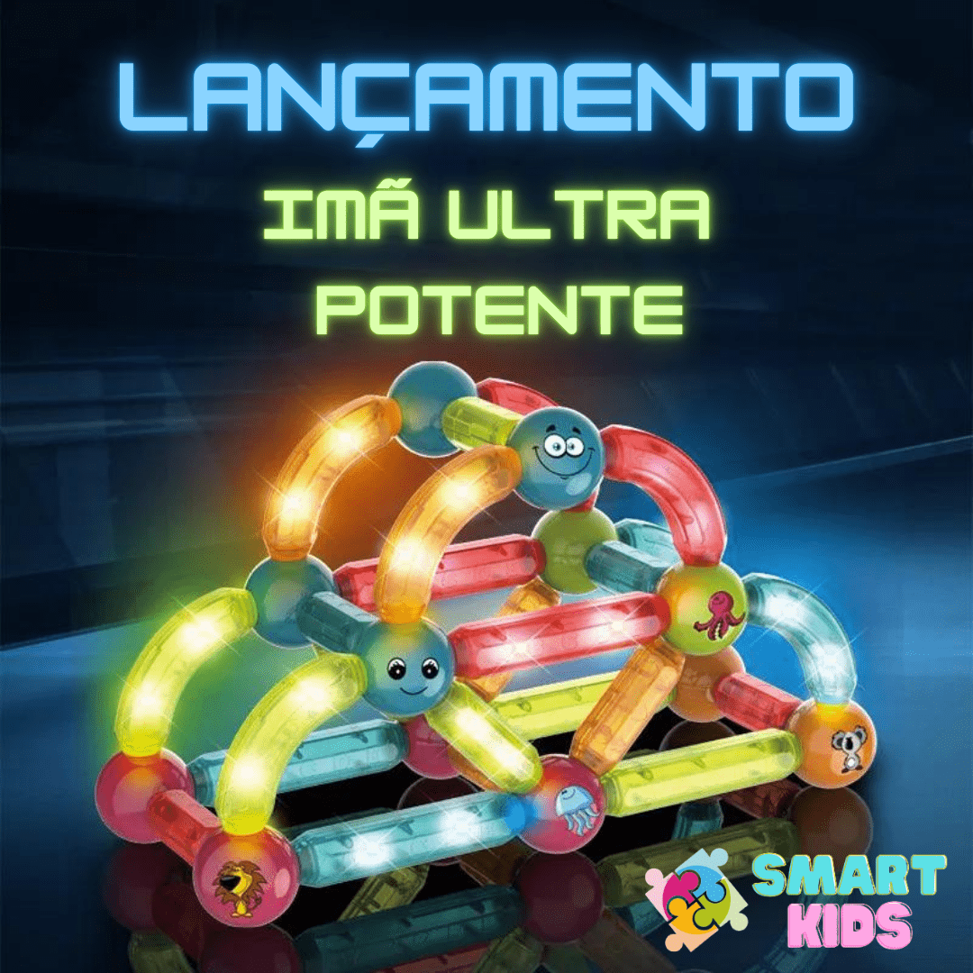 Palitos Magnéticos com Luz - Frete Grátis - Novidade - Brinquedo Montessori #Product_type# - Desenvolvimento infantil