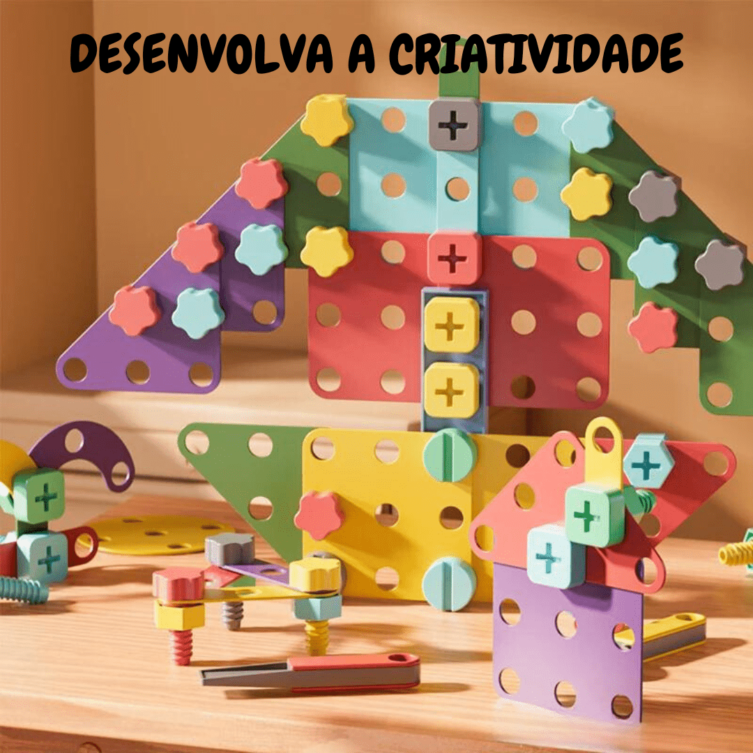 Kit Montagem Criativa - Brinquedo Montessori #Product_type# - Desenvolvimento infantil
