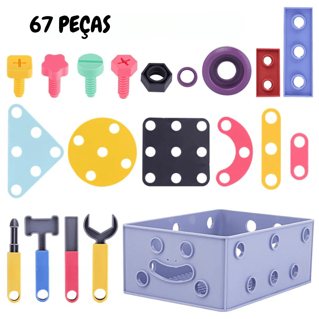 Kit Montagem Criativa - Brinquedo Montessori #Product_type# - Desenvolvimento infantil
