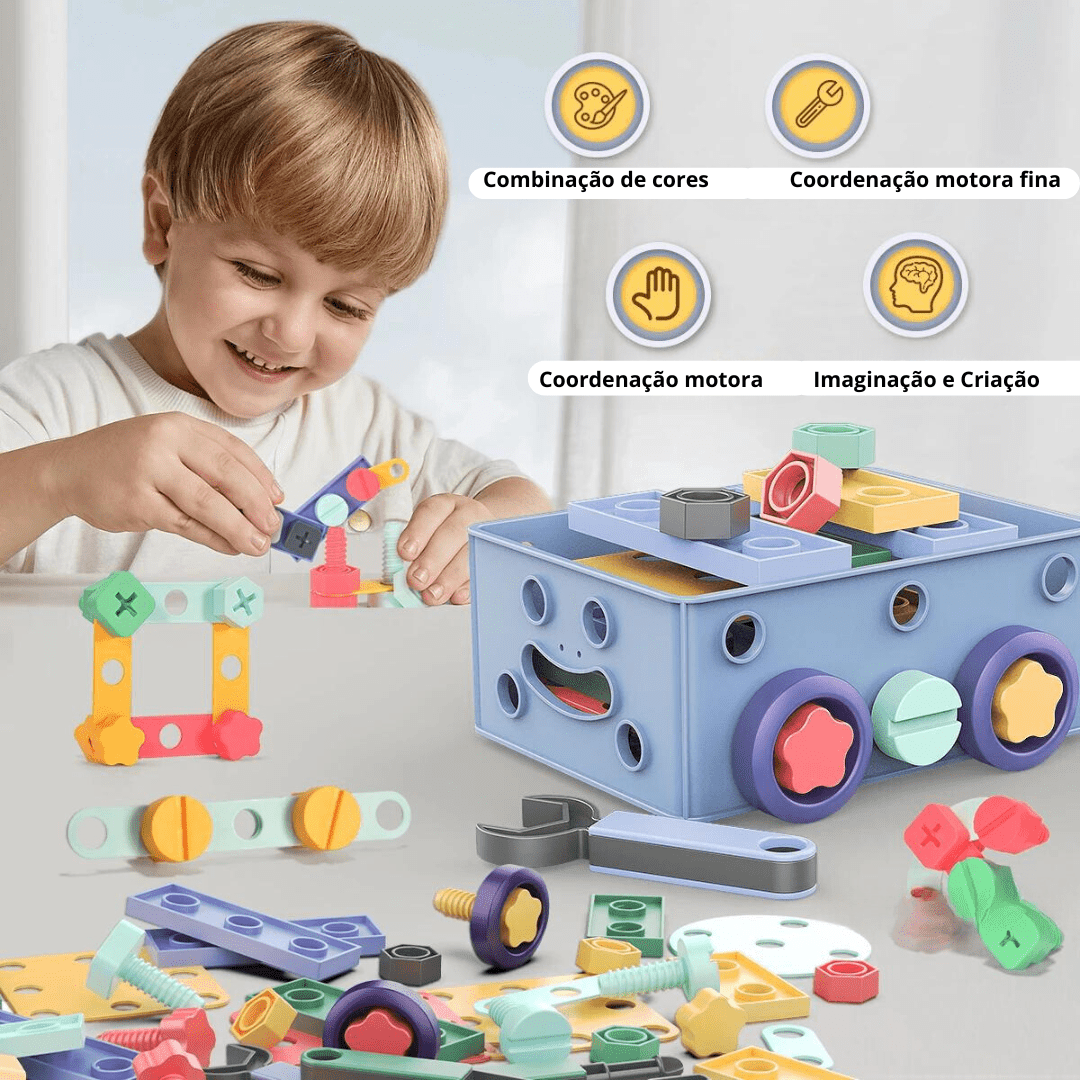 Kit Montagem Criativa - Brinquedo Montessori #Product_type# - Desenvolvimento infantil