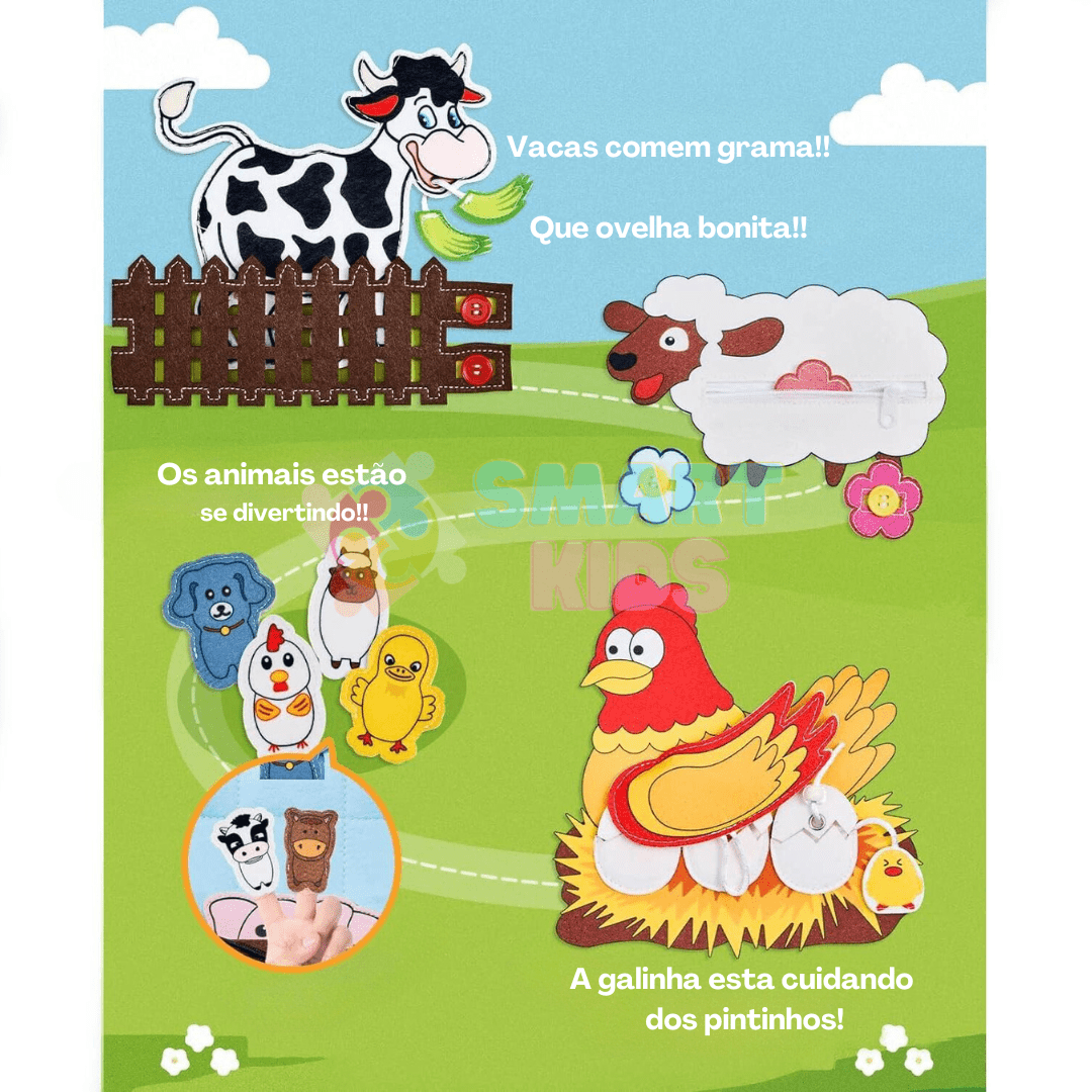 Livro Interativo Infantil - Brinquedo Montessori #Product_type# - Desenvolvimento infantil