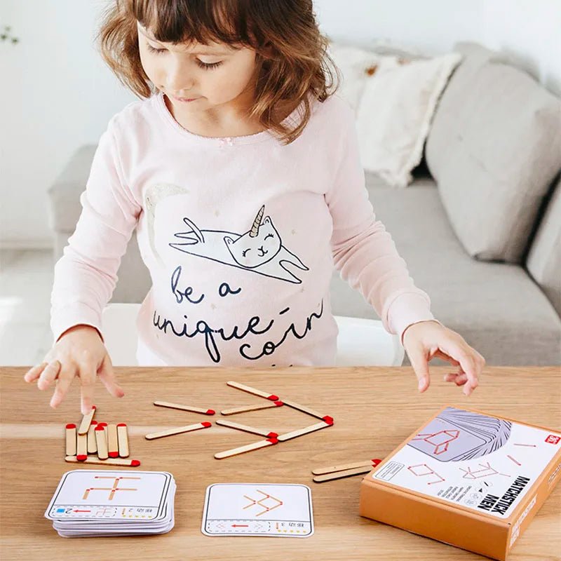 Jogo de Correspondência de Palitos Montessori - Brinquedo Montessori #Product_type# - Desenvolvimento infantil