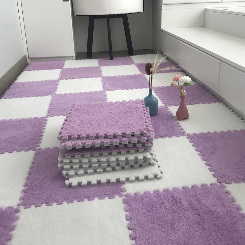 Tapetes EVA Peludinho - 30x30 - 20 und - Brinquedo Montessori #Product_type# - Desenvolvimento infantil