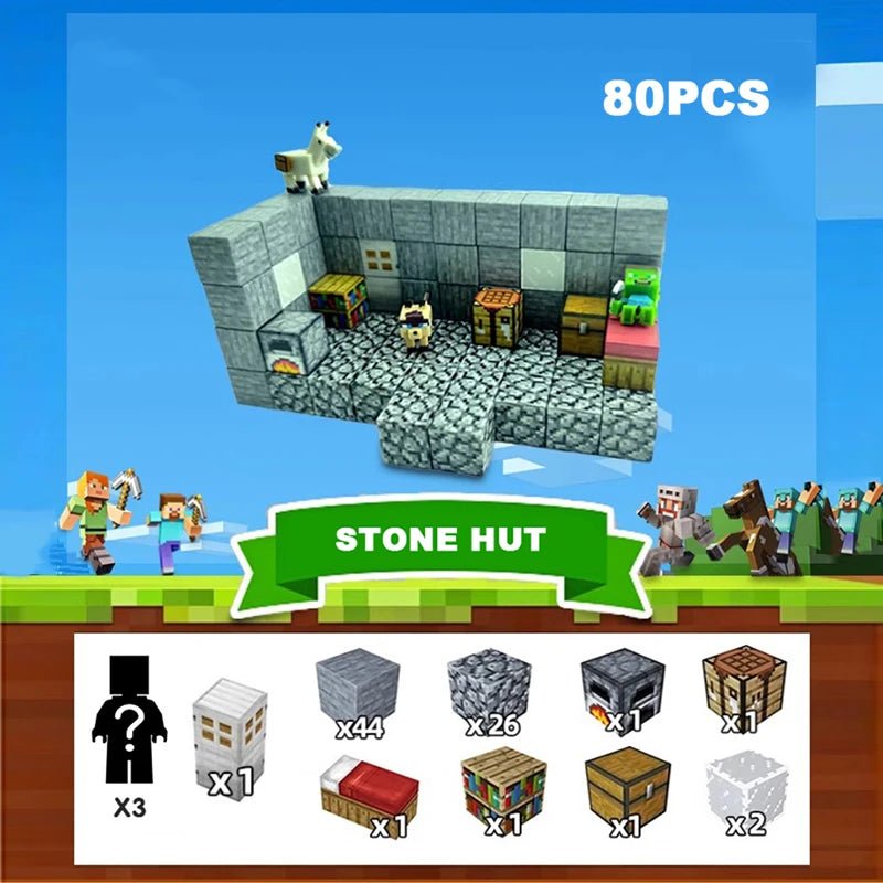 Blocos Magnéticos Minecraft - Brinquedo Montessori #Product_type# - Desenvolvimento infantil