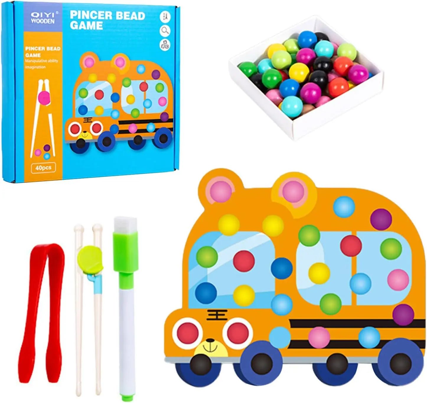 Jogo de Pinça - Brinquedo Montessori #Product_type# - Desenvolvimento infantil