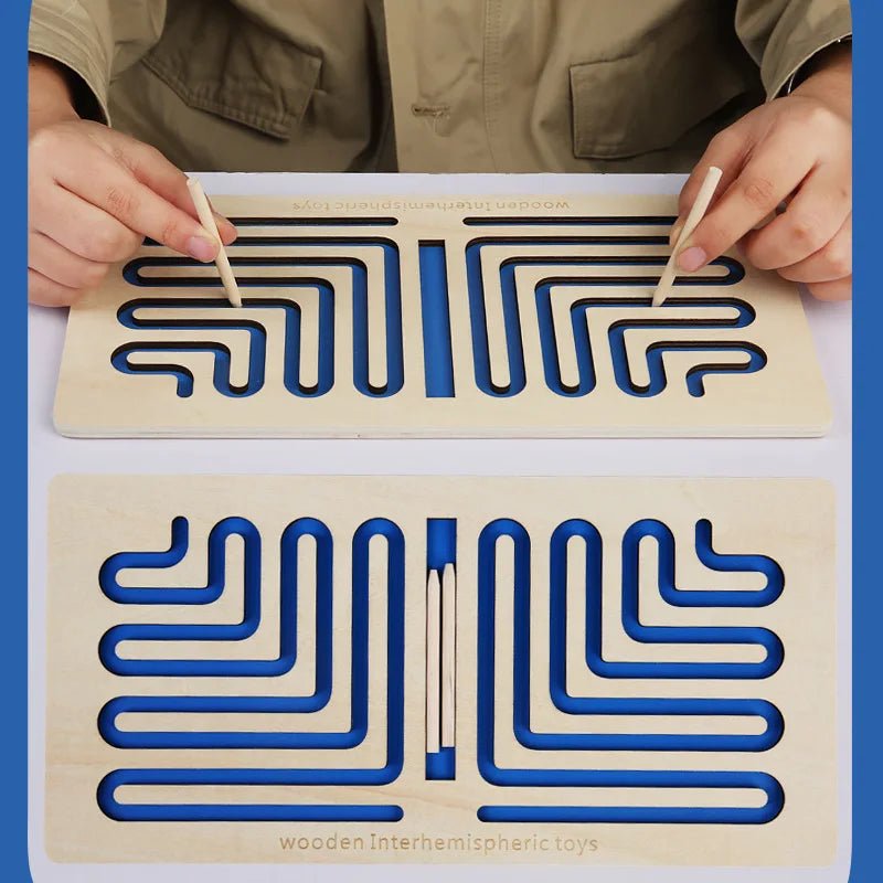 Tabuleiro Labirinto - Brinquedo Montessori #Product_type# - Desenvolvimento infantil
