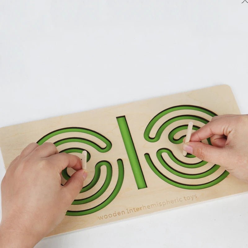 Tabuleiro Labirinto - Brinquedo Montessori #Product_type# - Desenvolvimento infantil