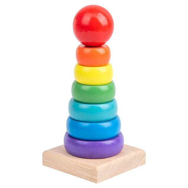 Torre de Anéis Empilháveis Montessori - Brinquedo Montessori #Product_type# - Desenvolvimento infantil