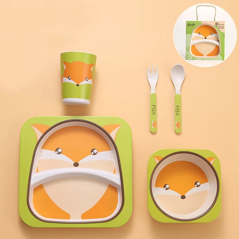 Kit Refeição de Bambu Natural - Brinquedo Montessori #Product_type# - Desenvolvimento infantil