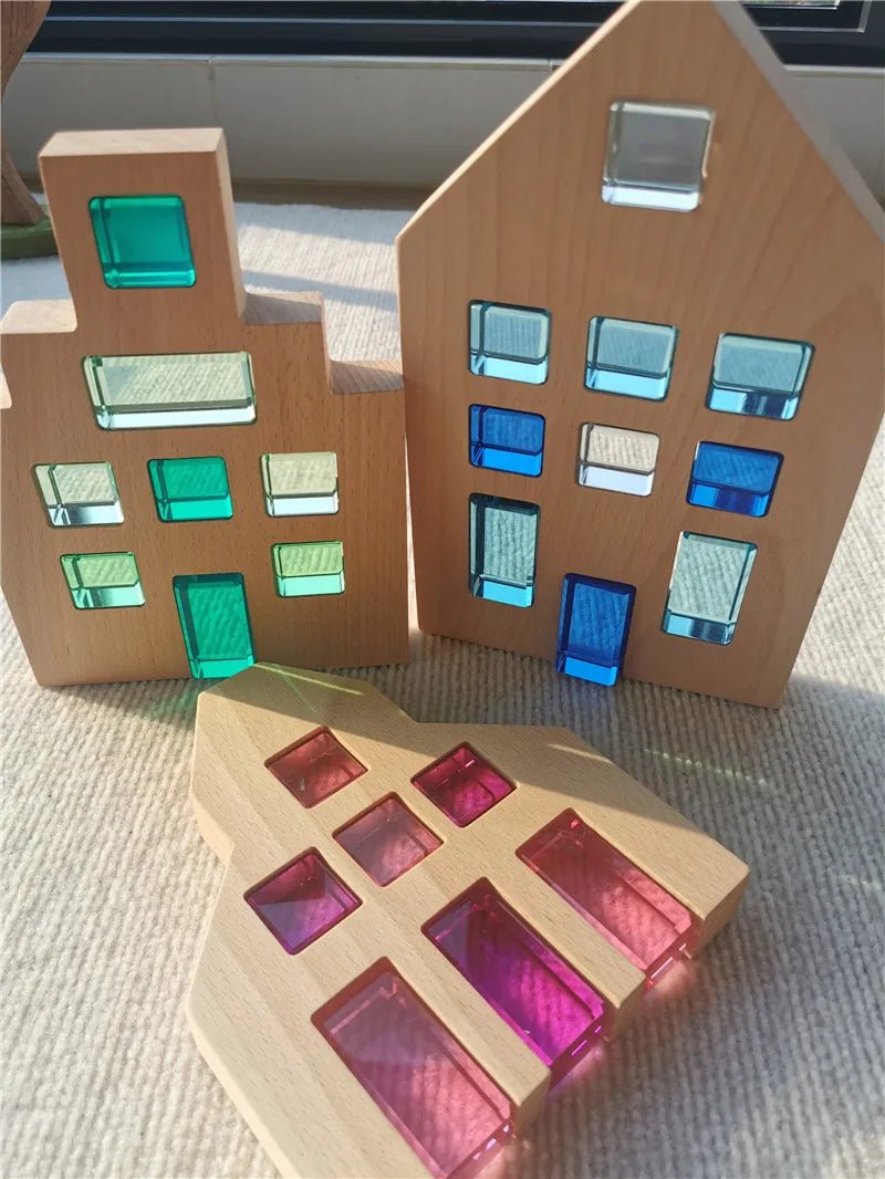 Casa de Madeira Montessori - Brinquedo Montessori #Product_type# - Desenvolvimento infantil