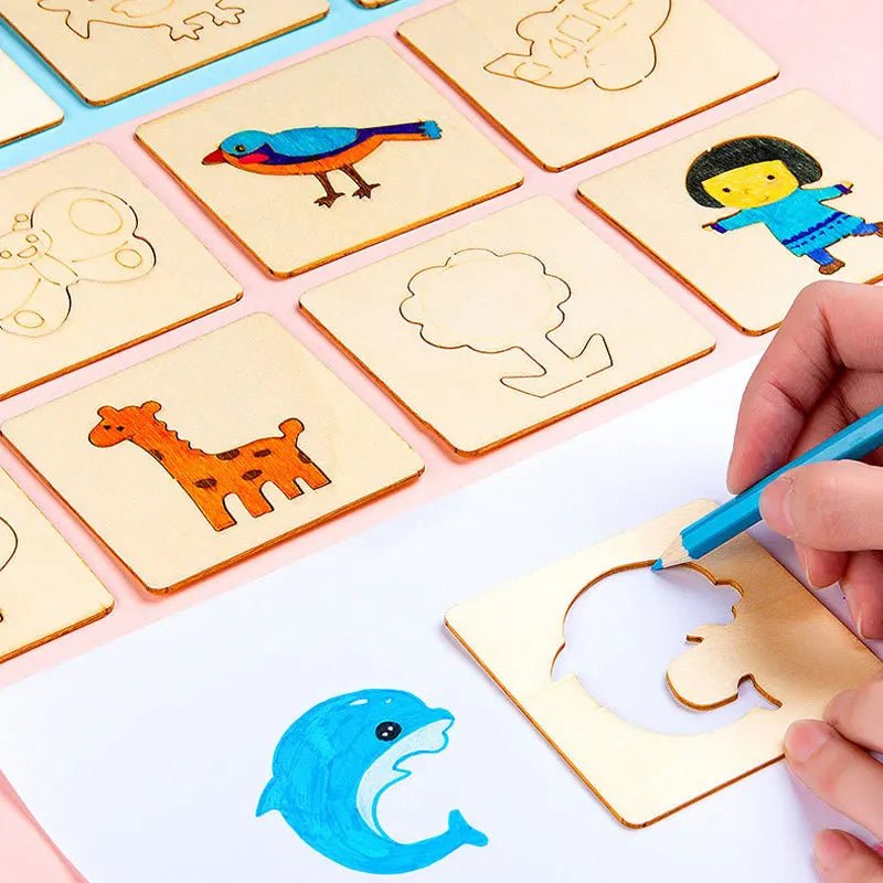 32 Réguas de Desenho - Brinquedo Montessori #Product_type# - Desenvolvimento infantil
