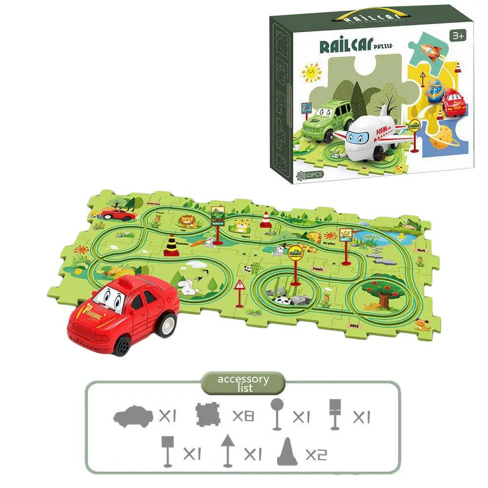 Quebra - Cabeça de Pista - Frete Grátis - Brinquedo Montessori #Product_type# - Desenvolvimento infantil