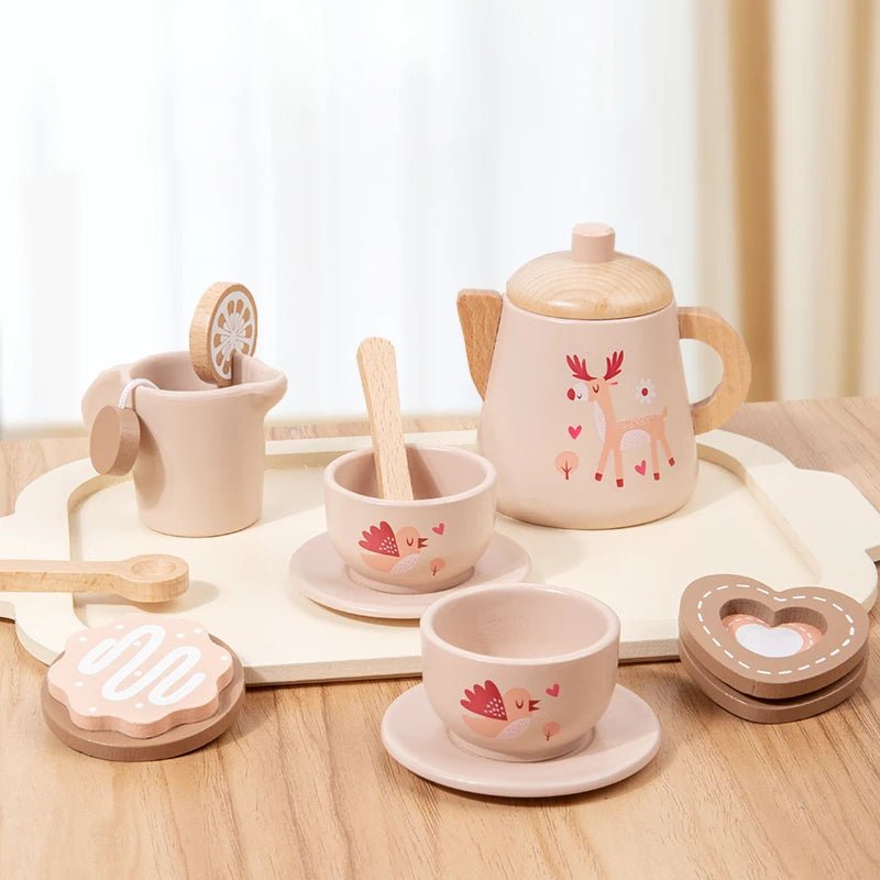Brinquedo Kit Café da Tarde Madeira - Brinquedo Montessori #Product_type# - Desenvolvimento infantil