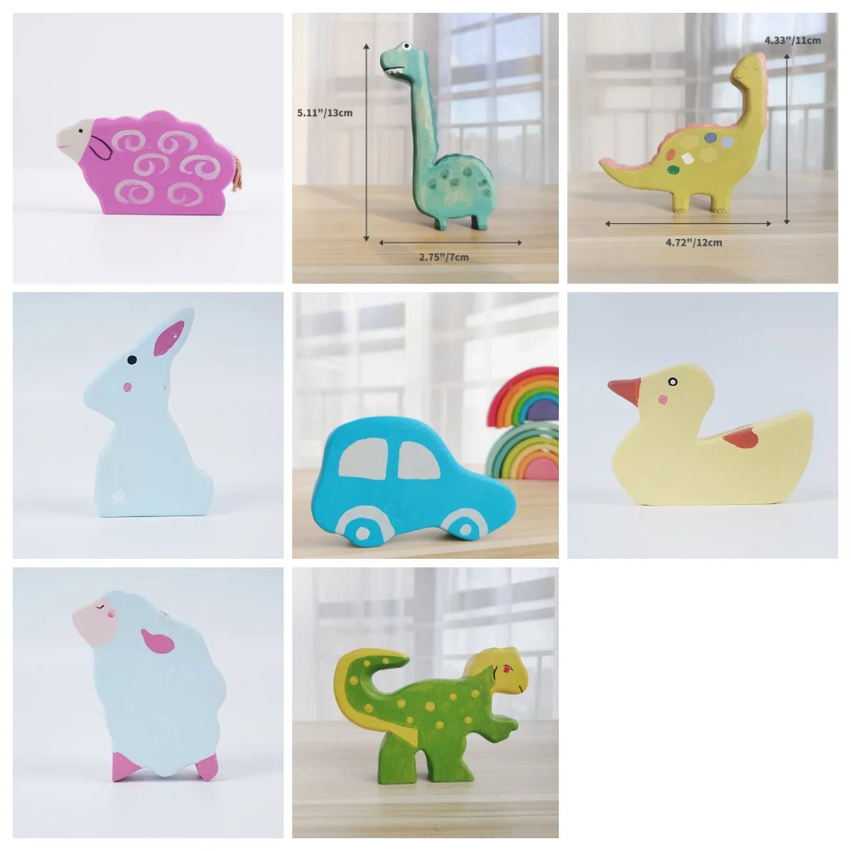 Animais Artesanais de Madeira - Brinquedo Montessori #Product_type# - Desenvolvimento infantil