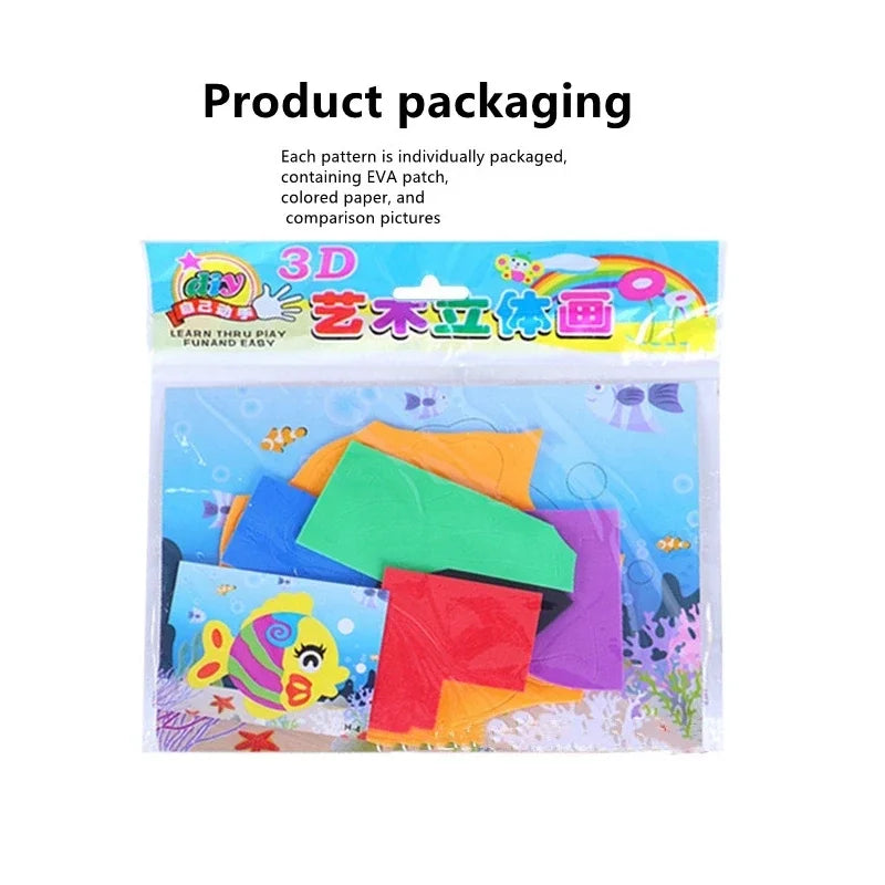 Kit de Adesivos EVA 3D Infantil
