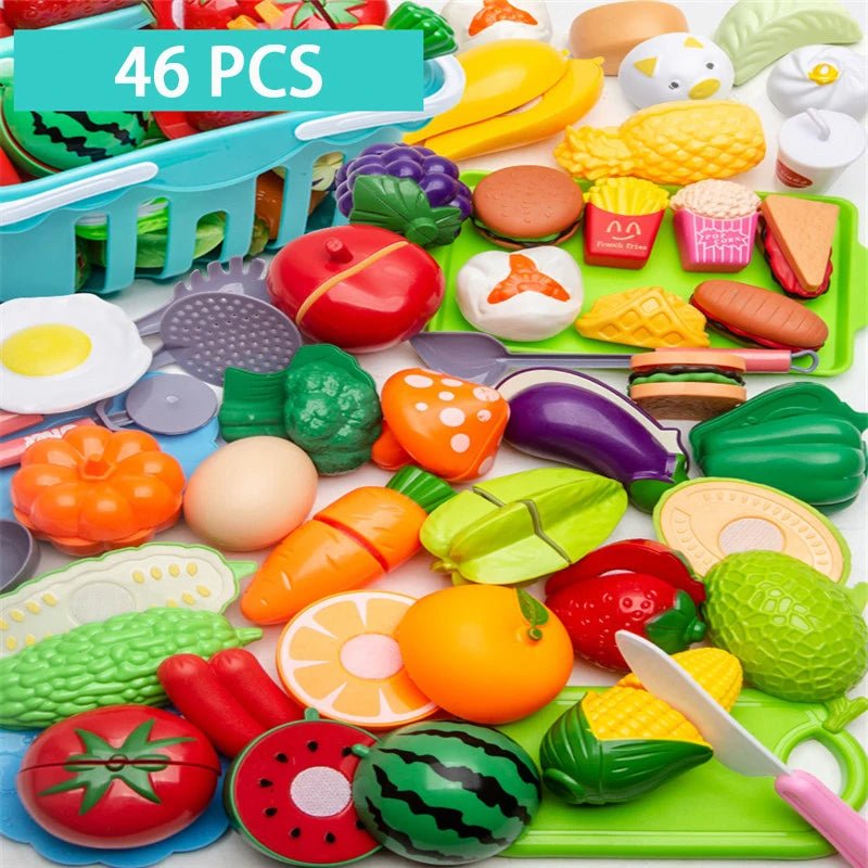 Frutas, Vegetais e Acessórios Cozinha Infantil - Brinquedo Montessori #Product_type# - Desenvolvimento infantil