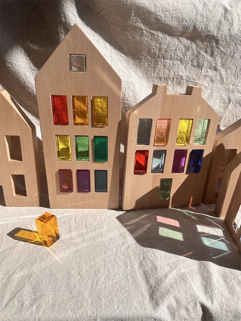 Casa de Madeira Montessori - Brinquedo Montessori #Product_type# - Desenvolvimento infantil