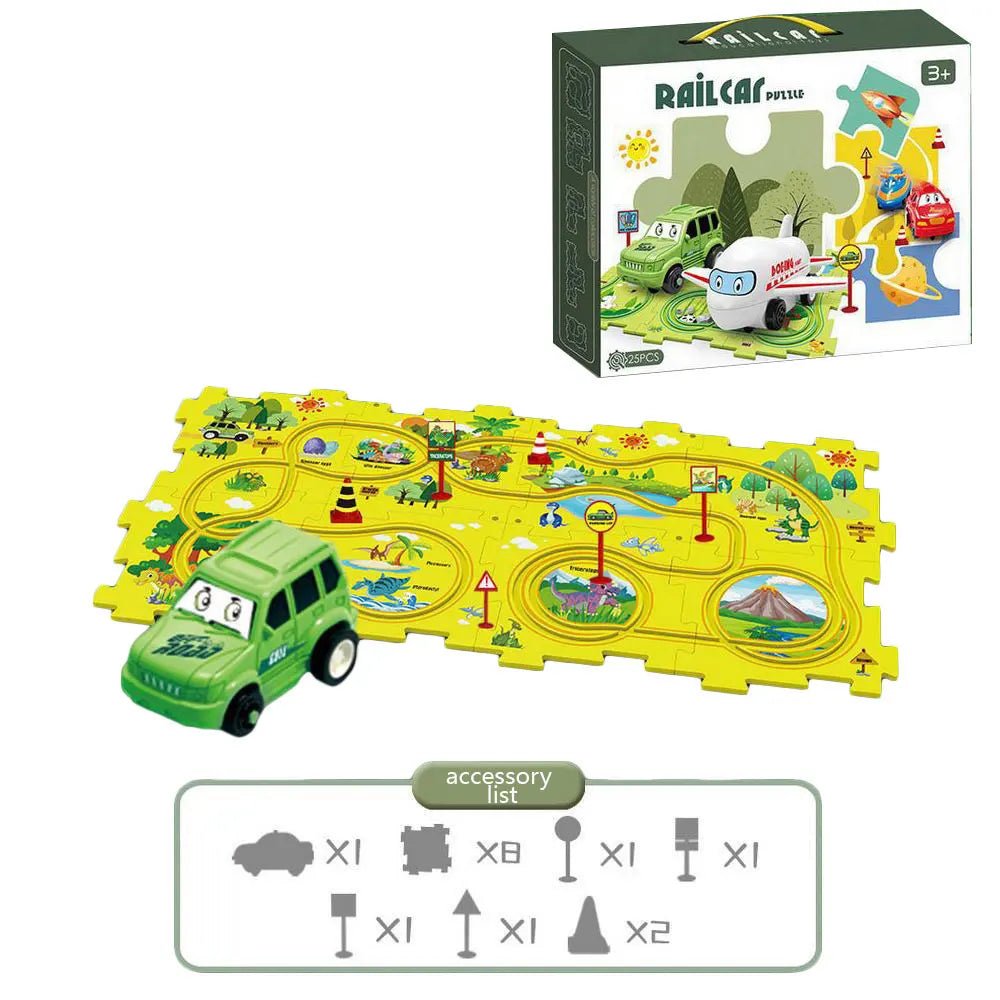 Quebra - Cabeça de Pista - Frete Grátis - Brinquedo Montessori #Product_type# - Desenvolvimento infantil
