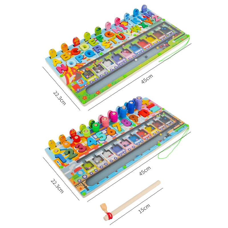 Tabuleiro Montessori de Matemática e Cores - Brinquedo Montessori #Product_type# - Desenvolvimento infantil