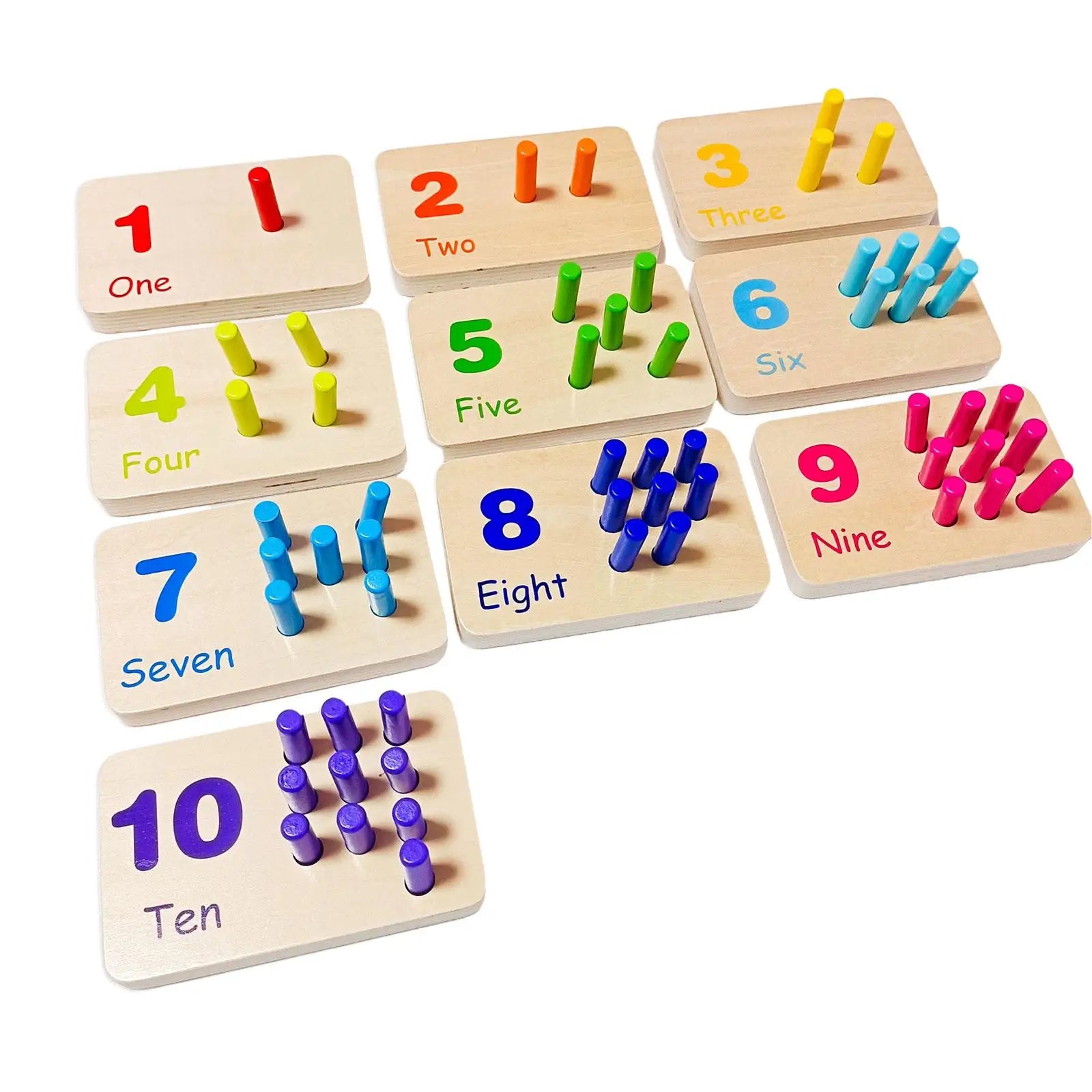 Tabuleiro de Contagem Montessori - Brinquedo Montessori #Product_type# - Desenvolvimento infantil