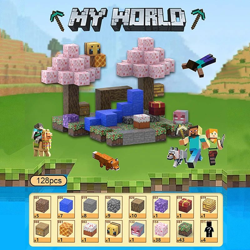 Blocos Magnéticos Minecraft - Brinquedo Montessori #Product_type# - Desenvolvimento infantil