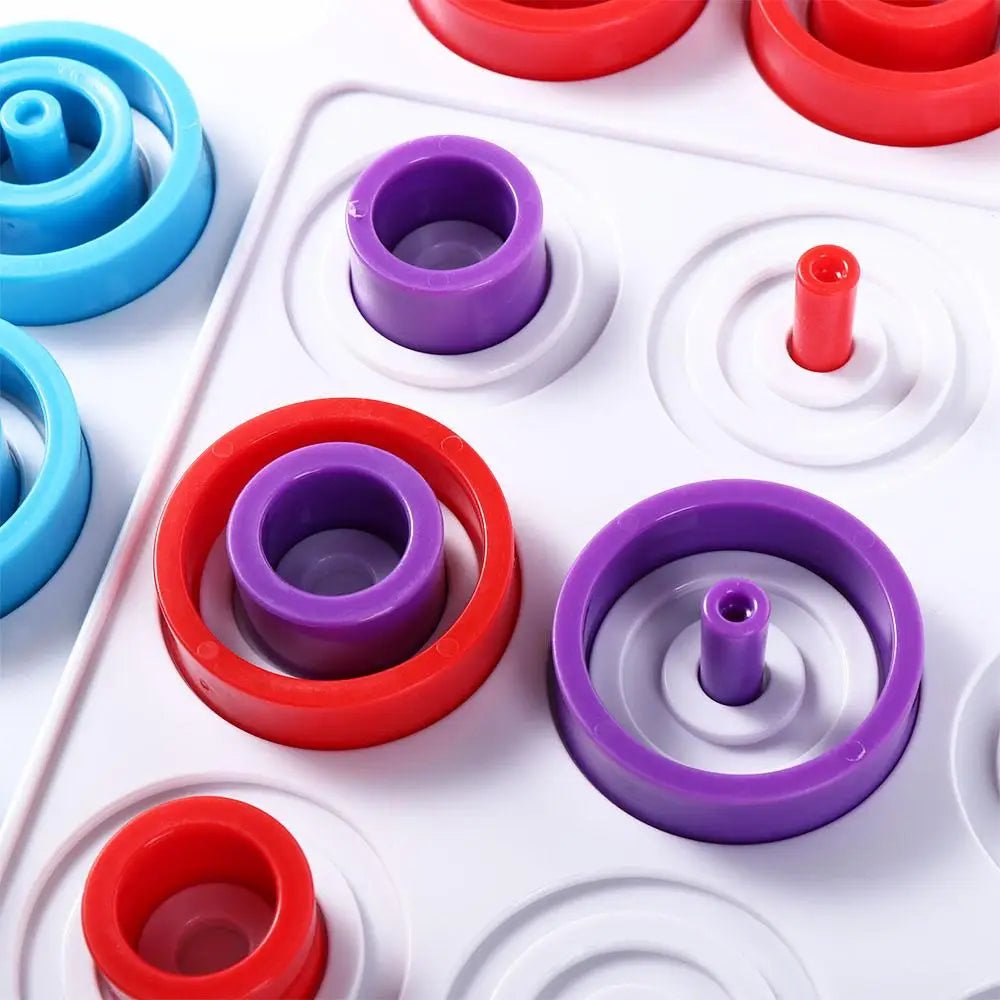 Jogo de Tabuleiro de Anéis - Brinquedo Montessori #Product_type# - Desenvolvimento infantil