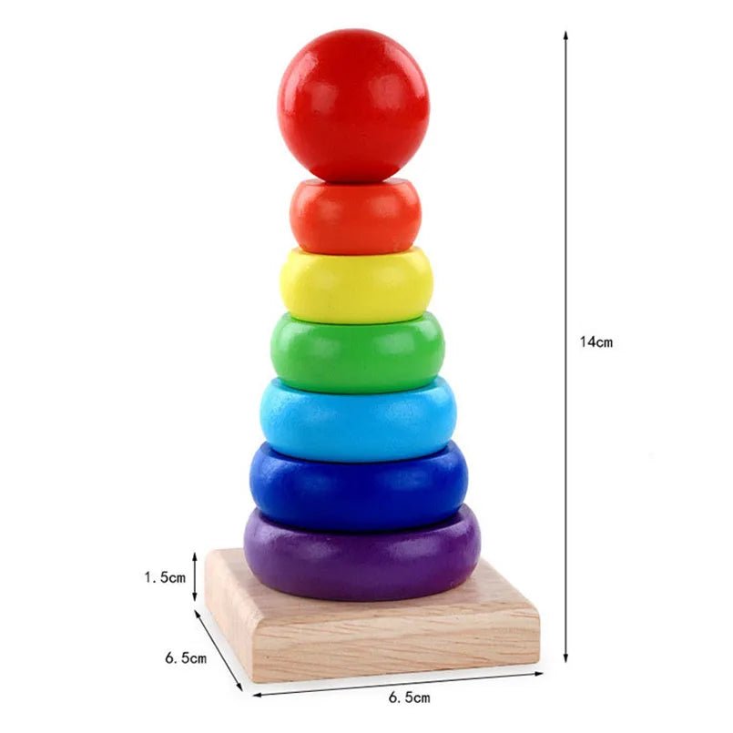 Torre de Anéis Empilháveis Montessori - Brinquedo Montessori #Product_type# - Desenvolvimento infantil