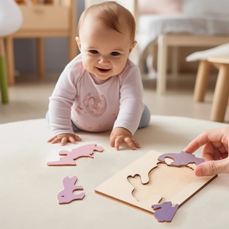 Quebra - Cabeça 3D para bebês - Brinquedo Montessori #Product_type# - Desenvolvimento infantil