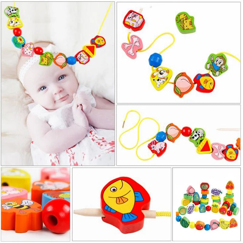 Brinquedo de Alinhavo de Madeira - Brinquedo Montessori #Product_type# - Desenvolvimento infantil