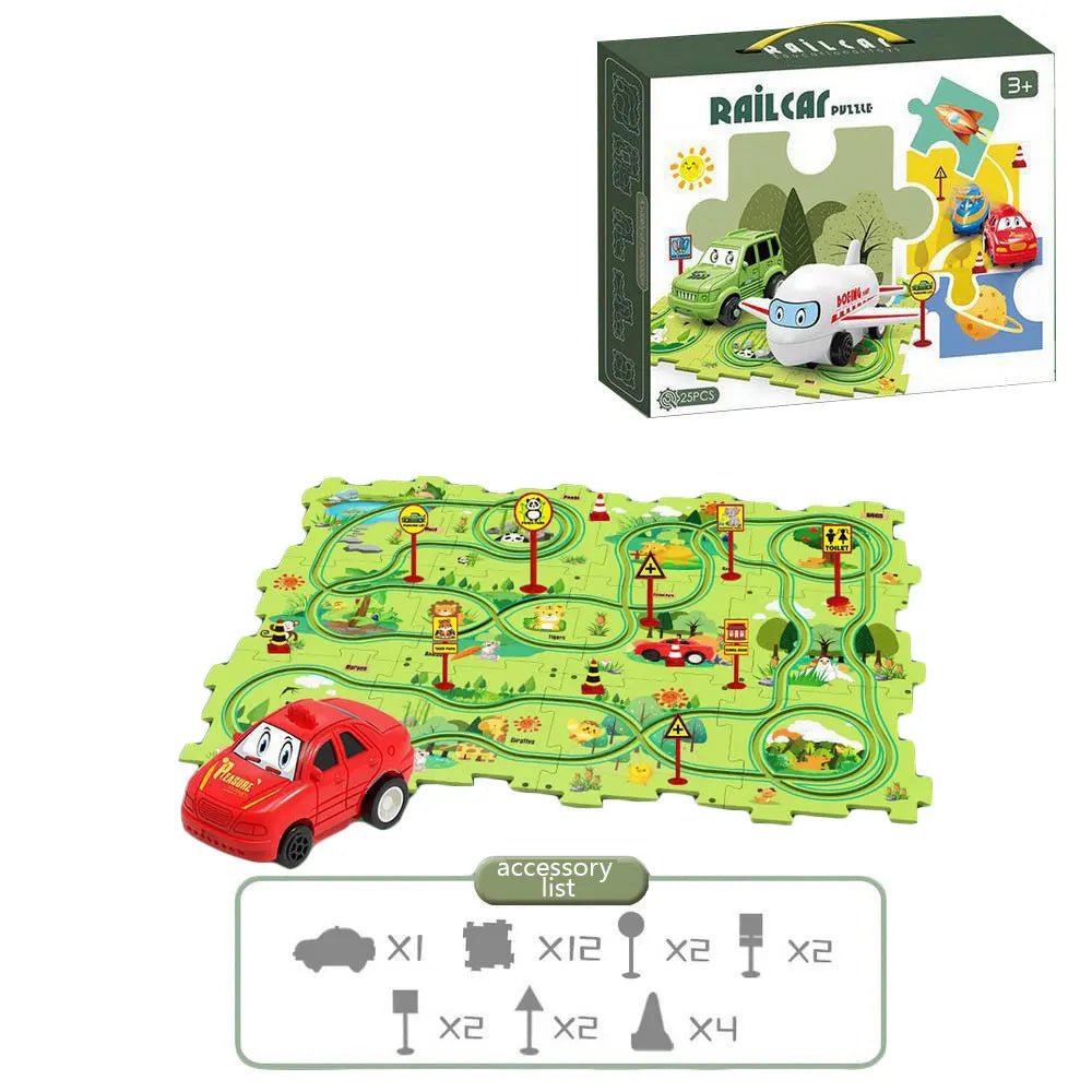 Quebra - Cabeça de Pista - Frete Grátis - Brinquedo Montessori #Product_type# - Desenvolvimento infantil