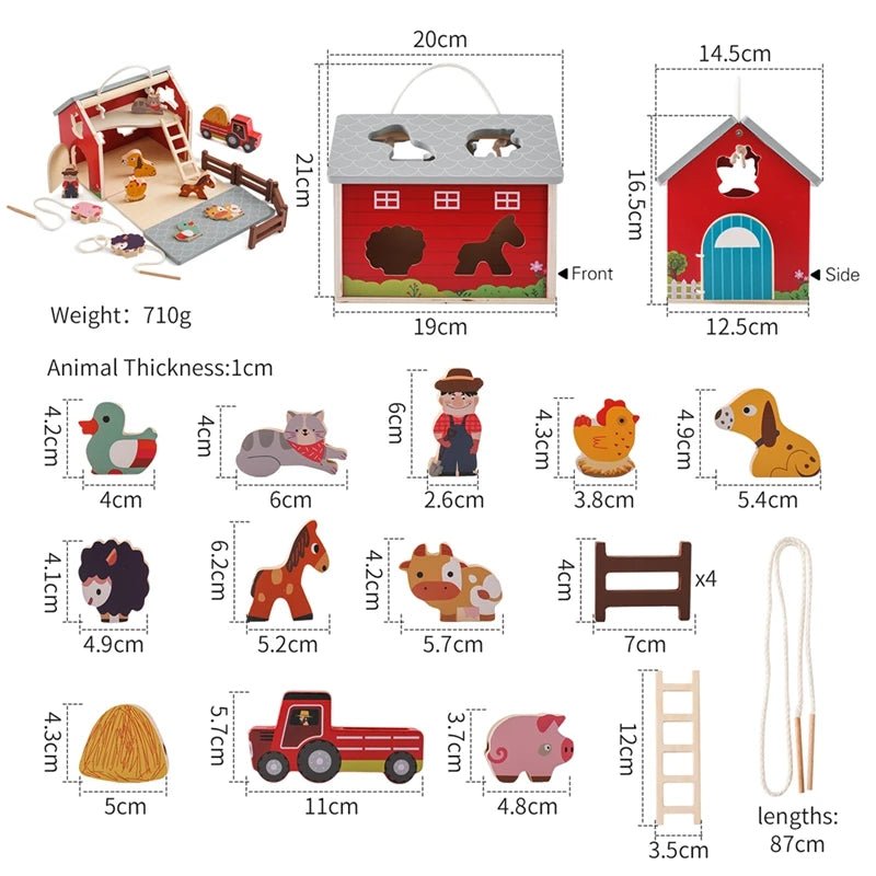 Brinquedo de Fazenda - Montessori - Brinquedo Montessori #Product_type# - Desenvolvimento infantil