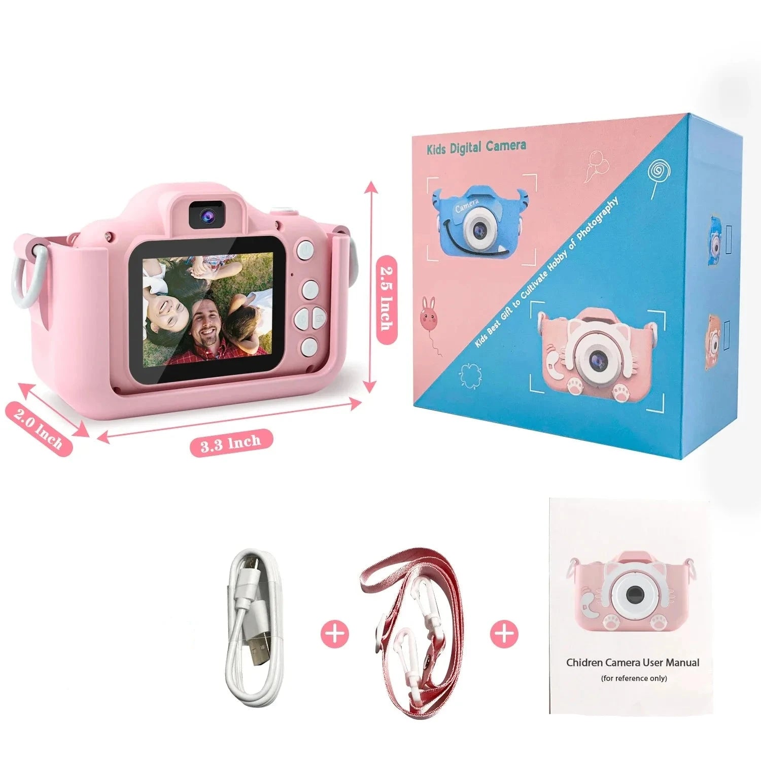 Câmera Digital Infantil 1080P - Brinquedo Montessori #Product_type# - Desenvolvimento infantil