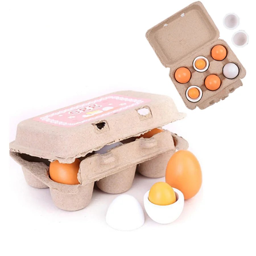 Kit de Ovos de Madeira - Brinquedo Montessori #Product_type# - Desenvolvimento infantil