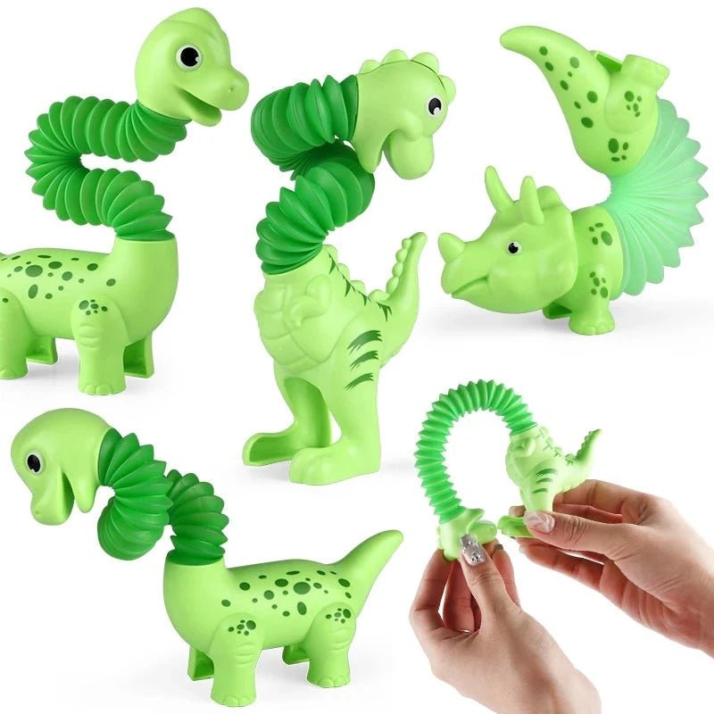 3 Dinossauros Pop Tube - Brinquedo Montessori #Product_type# - Desenvolvimento infantil