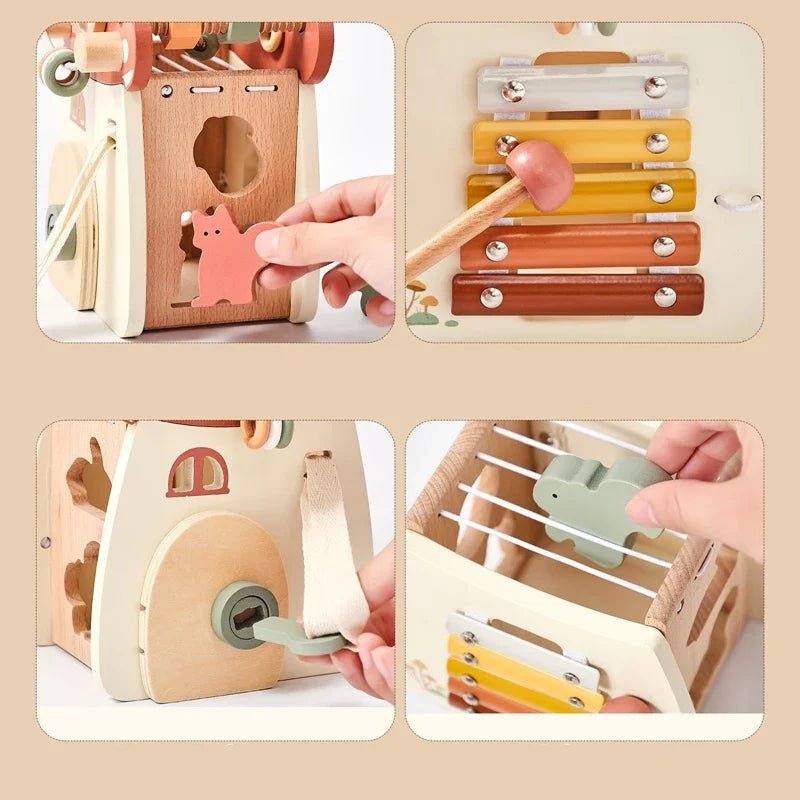 Casa Cogumelo 5 em 1 - Brinquedo Montessori #Product_type# - Desenvolvimento infantil