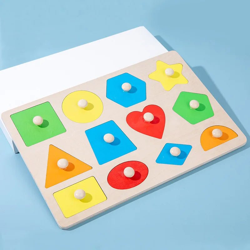 Tabuleiro Montessori de Formas e Cores - Brinquedo Montessori #Product_type# - Desenvolvimento infantil