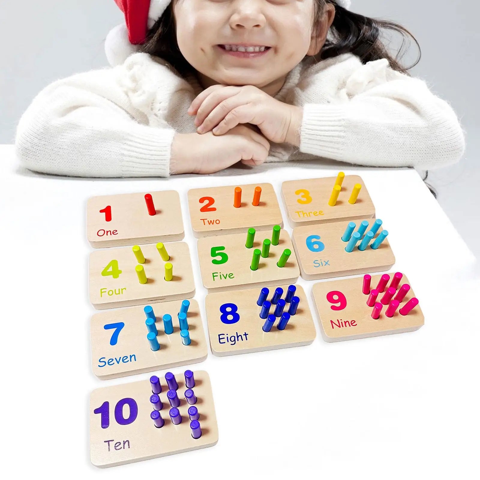 Tabuleiro de Contagem Montessori - Brinquedo Montessori #Product_type# - Desenvolvimento infantil