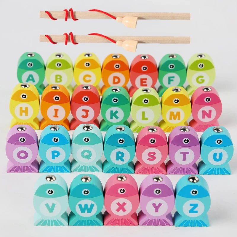 Brinquedo de Pesca em Madeira - Brinquedo Montessori #Product_type# - Desenvolvimento infantil